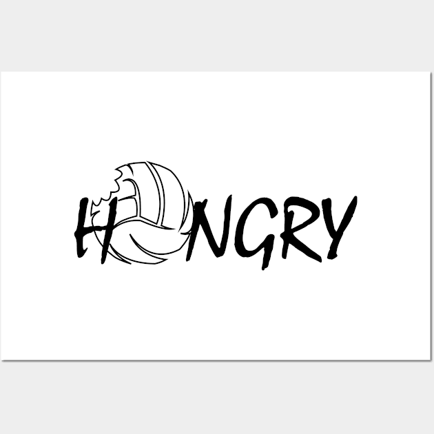 Volleyball Hungry Wall Art by amoua